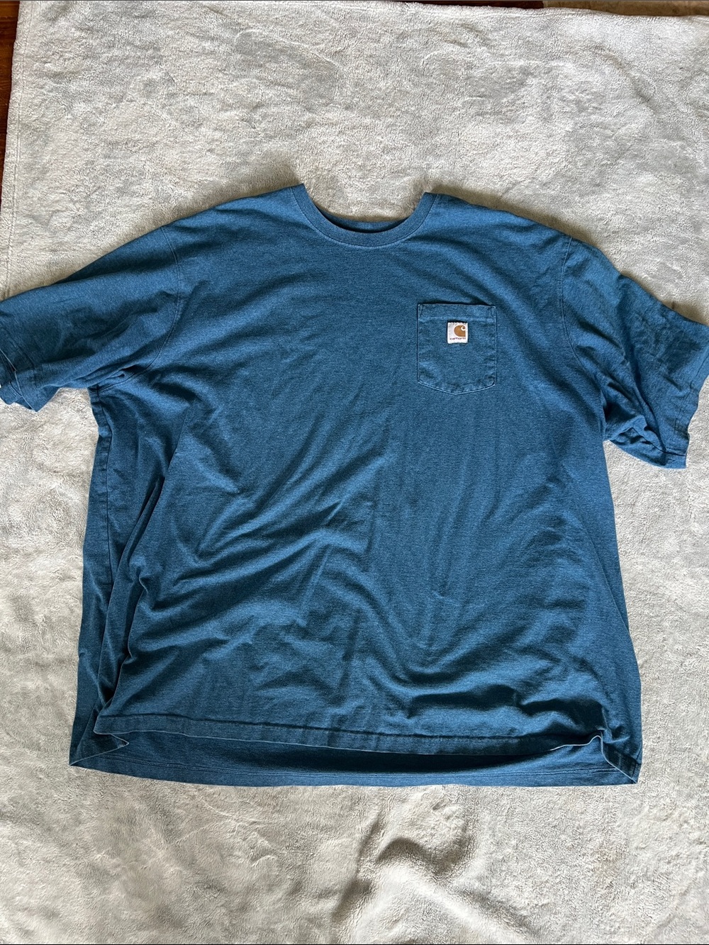 Carhartt Men's Teal Pocket Short-Sleeve T-Shirt